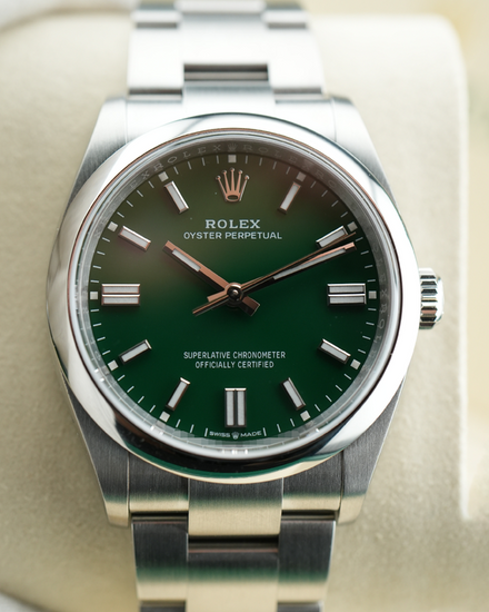 2026 Rolex Oyster Perpetual 36MM Green Dial Oyster Bracelet (126000)