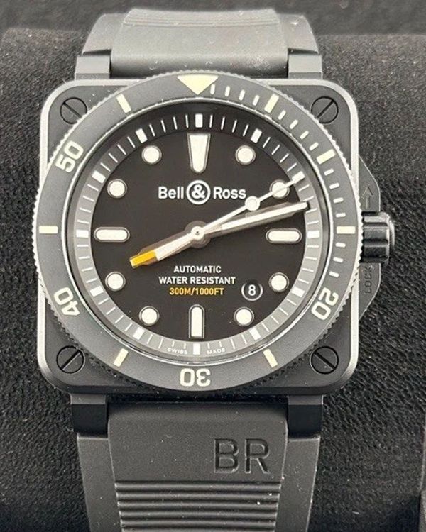 Bell & Ross BR 03-92 Diver 42MM Black Dial Rubber Strap (BR03-92-DIV-C-01501)