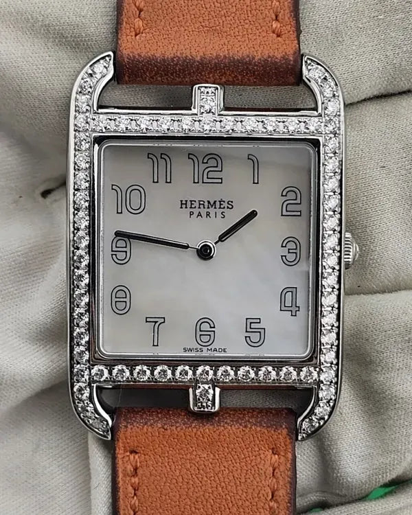 Hermès Cape Cod 37MM Quartz Mother of Pearl Dial Leather Strap (CC2.730)