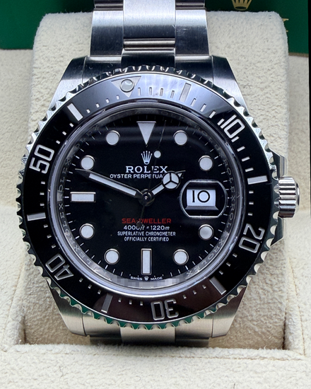 2021 Rolex Sea-Dweller "Red" 43MM Black Dial Oyster Bracelet (126600)