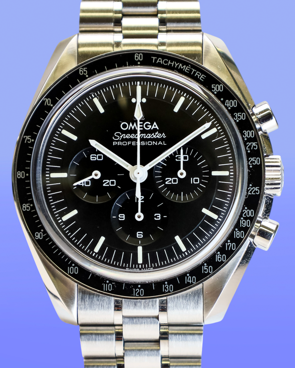 2025 Omega Speedmaster Professional Moonwatch 42MM Black Dial Steel Bracelet (310.30.42.50.01.002)