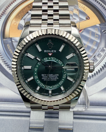 2024 Rolex Sky-Dweller 42MM Green Dial Jubilee Bracelet (336934)