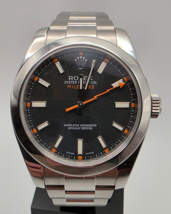 2012 Rolex Milgauss 40MM Black Dial Oyster Bracelet (116400)