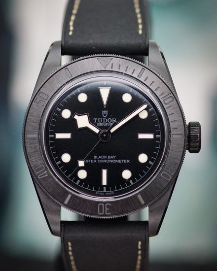 No Reserve - 2022 Tudor Black Bay 41MM Black Dial Leather Strap (79210CNU)