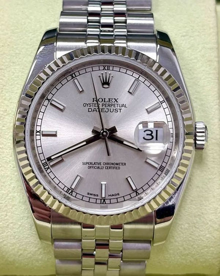Rolex Datejust 36MM Silver Dial Jubilee Bracelet (116234)