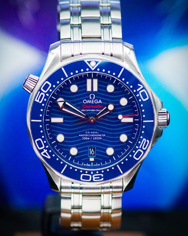 No Reserve - 2023 Omega Seamaster Diver 300M 42MM Blue Dial Steel Bracelet (210.30.42.20.03.001)