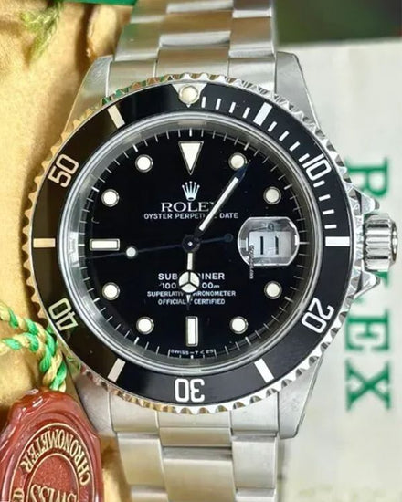 1996 Rolex Submariner Date 40MM Black Dial Oyster Bracelet (16610)