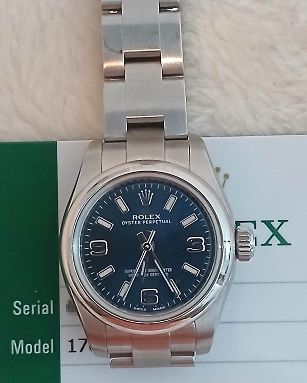 2018 Rolex Oyster Perpetual 26MM Blue Dial Oyster Bracelet (176200)