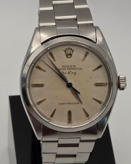 1963 Rolex Air-King 34MM Silver Dial Oyster Bracelet (5500)