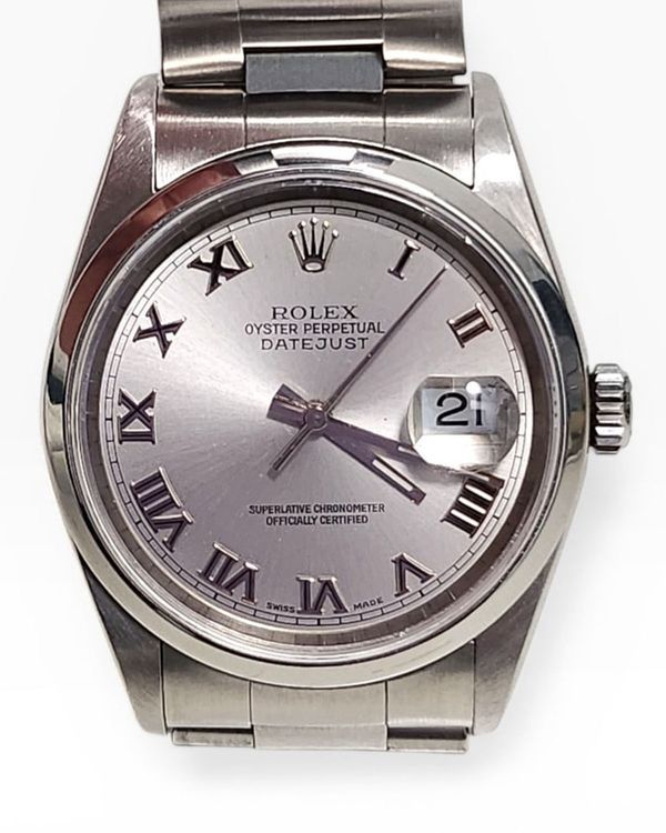 Rolex Datejust 36MM Silver Dial Oyster Bracelet (16200)