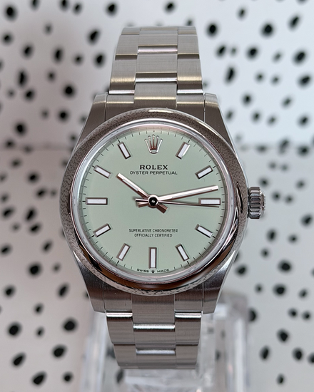 No Reserve - 2026 Rolex Oyster Perpetual 31MM Pistachio Dial Oyster Bracelet (277200)