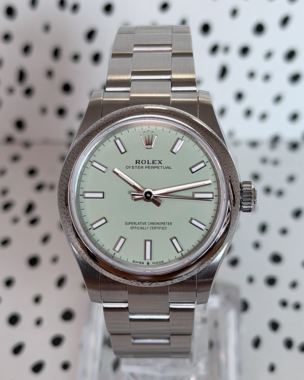 No Reserve - 2026 Rolex Oyster Perpetual 31MM Pistachio Dial Oyster Bracelet (277200)