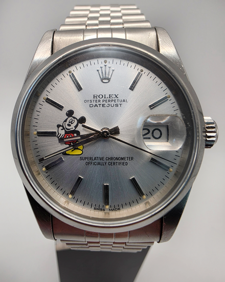2000 Rolex Datejust 36MM Aftermarket Silver Dial Jubilee Bracelet (16200)