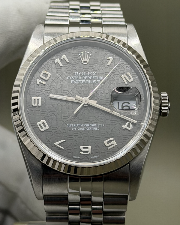 1995 Rolex Datejust 36MM Grey "Jubilee" Dial Jubilee Bracelet (16234)