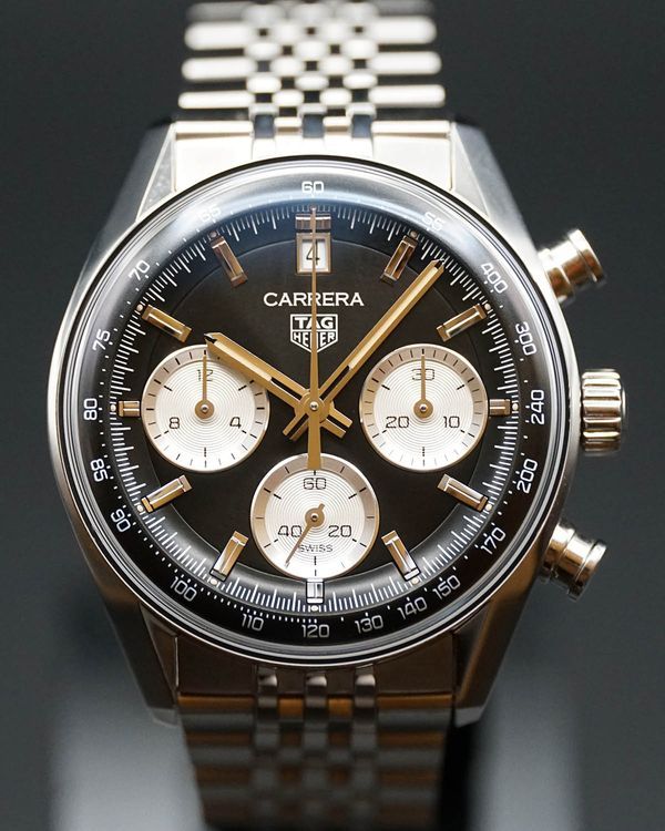 2024 Tag Heuer Carrera Chronograph 39MM Black Dial Steel Bracelet (CBS2210.FC6534)