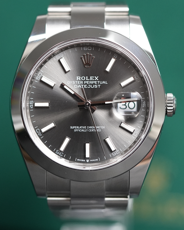 2026 Rolex Datejust 41MM Slate Dial Oyster Bracelet (126300)