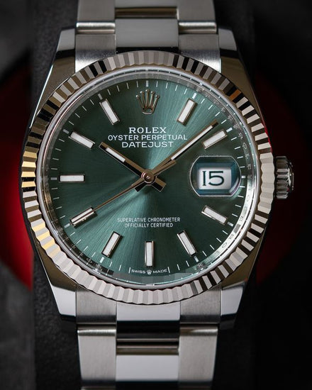 No Reserve - 2026 Rolex Datejust 36MM Green Dial Jubilee Bracelet (126234)