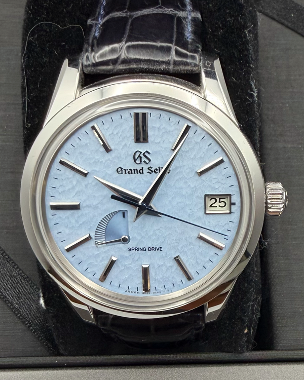 2023 Grand Seiko Elegance "Skyflake" 40.2MM Blue Dial Leather Strap (SBGA407G)