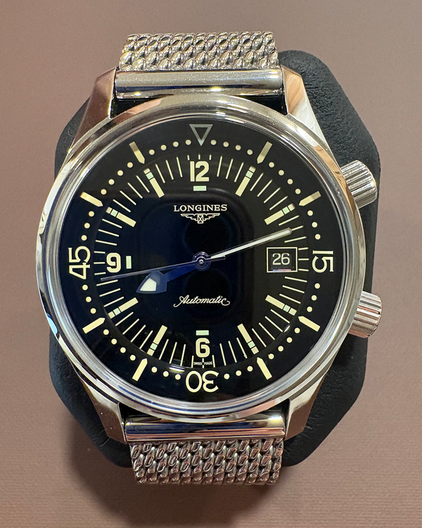 2024 Longines Legend Diver 42MM Black Dial Steel Bracelet (L3.774.4.50.6)