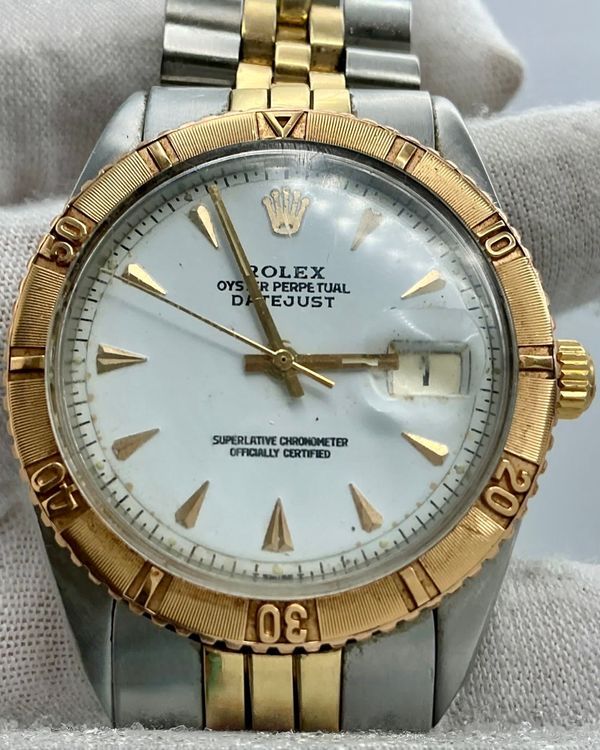Rolex Datejust Turn-O-Graph 36MM White Sunburst Dial Two-Tone Jubilee Bracelet (1625)