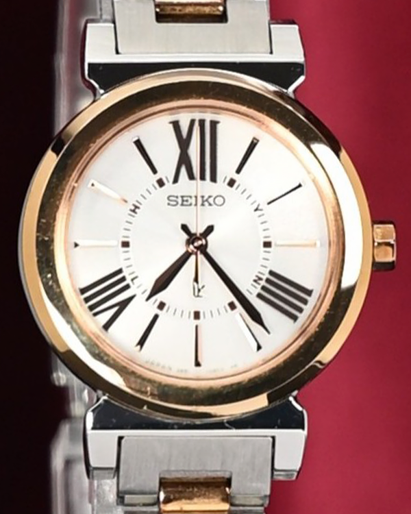 No Reserve - Seiko Lukia JDM 27MM Quartz White Dial Two-Tone Bracelet (3B51-0AJ0)