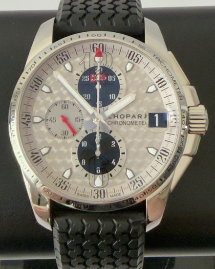 Chopard Mille Miglia GT XL Chronograph 44MM Silver Dial Rubber Strap (168459-3019)