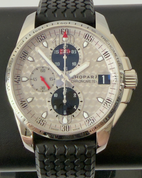 Chopard Mille Miglia GT XL Chronograph 44MM Silver Dial Rubber Strap (168459-3019)