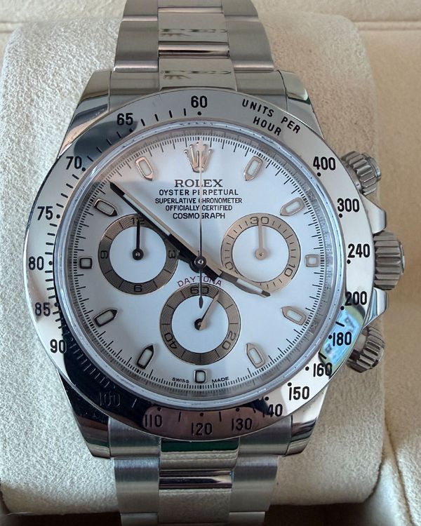 2016 Rolex Cosmograph Daytona 40MM White "APH" Dial Oyster Bracelet (116520)