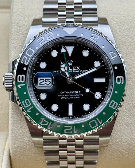 2022 Rolex GMT-Master II "Sprite" 40MM Black Dial Jubilee Bracelet (126720VTNR)
