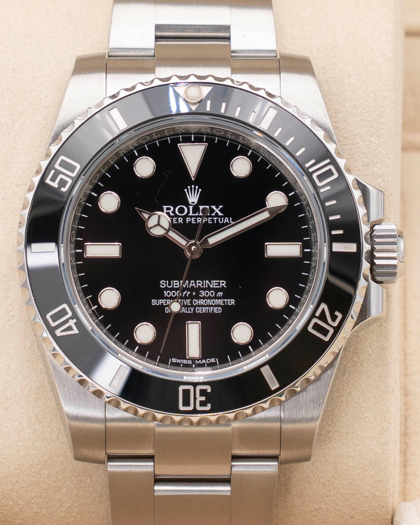 2017 Rolex Submariner No-Date 40MM Black Dial Oyster Bracelet (114060)