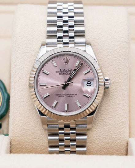 2022 Rolex Datejust 31MM Pink Dial Super Jubilee Bracelet (278274)