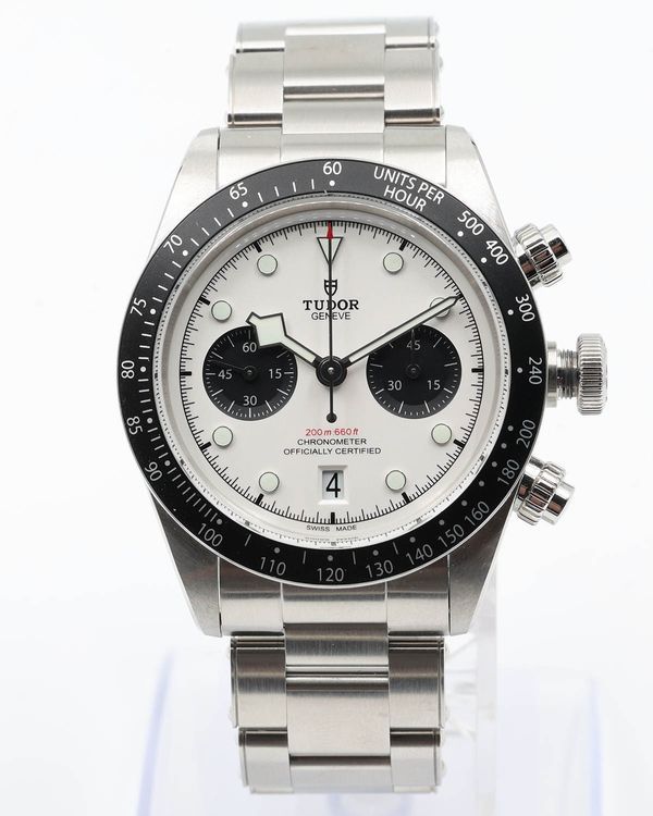 No Reserve - 2023 Tudor Black Bay Chrono "Panda" 41MM White Dial Steel Bracelet (79360N)