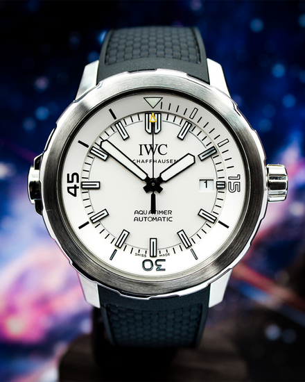 2017 IWC Schaffhausen Aquatimer 42MM Silver Dial Rubber Strap (IW329003)