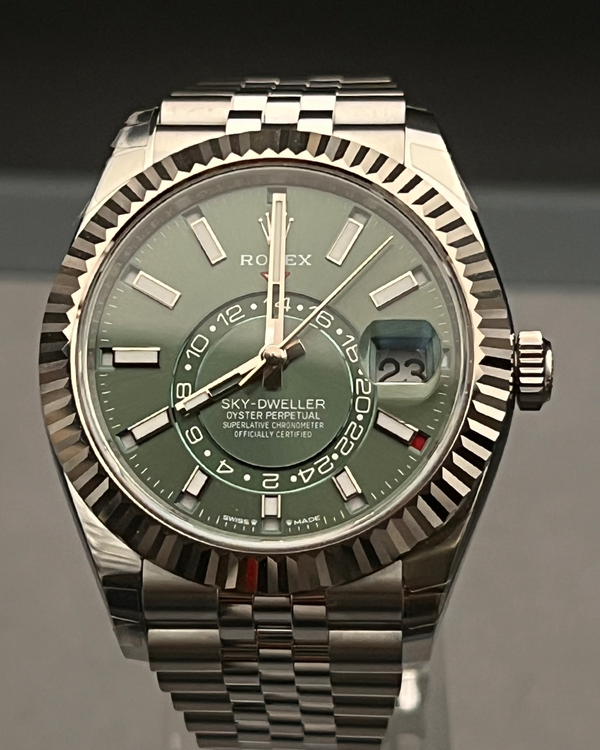 2026 Rolex Sky-Dweller 42MM Green Dial Jubilee Bracelet (336934)