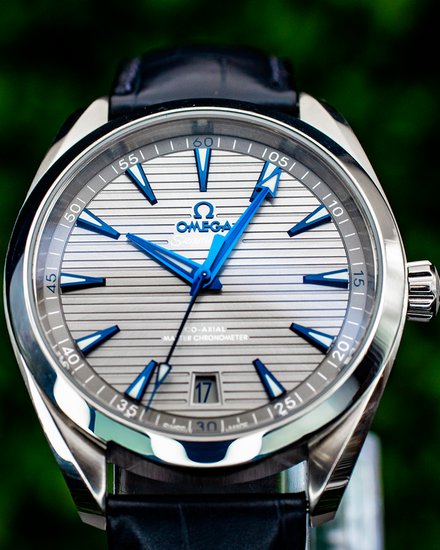 2022 Omega Seamaster Aqua Terra 150M 41MM Grey Dial Leather Strap (220.13.41.21.06.001)