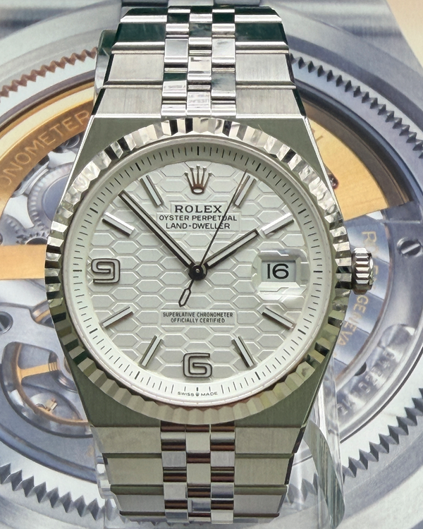 2026 Rolex Land-Dweller 40MM White Dial Flat Jubilee Bracelet (127334)