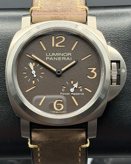 2018 Panerai Luminor 8 Days 44MM Brown Dial Leather Strap (PAM00797)
