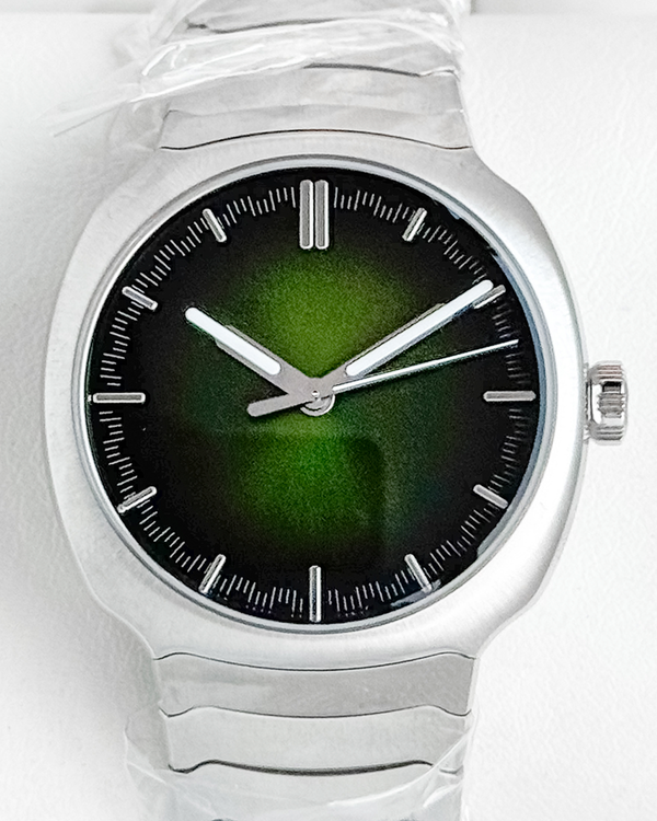 2025 H. Moser & Cie Streamliner Centre Seconds 40MM "Matrix" Green Dial Steel Bracelet (6201-1200)