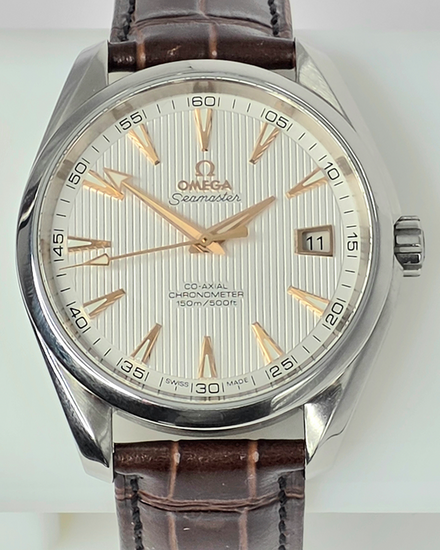 Omega Seamaster Aqua Terra 150M 41.5MM Silver Dial Leather Strap (231.13.42.21.02.002)