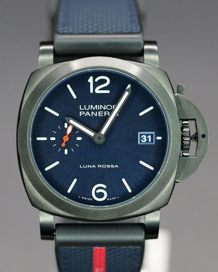 2023 Panerai Luminor Quaranta Luna Rossa 40MM Blue Dial Textile Strap (PAM01408)