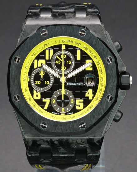 2013 Audemars Piguet Royal Oak Offshore "Bumblebee" 42MM Black Dial Leather Strap (26176FO.OO.D101CR.02)