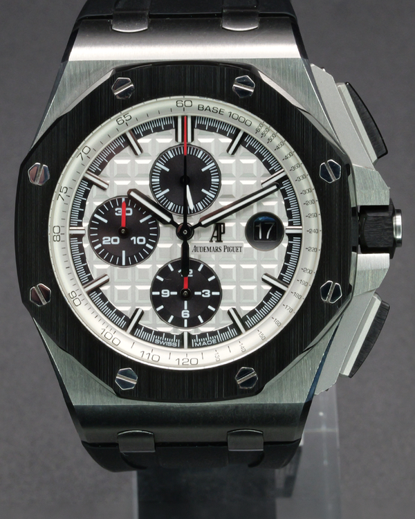 2016 Audemars Piguet Royal Oak Offshore Chronograph 44MM Silver Dial Rubber Strap (26400SO.OO.A002CA.01)