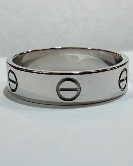 2014 Cartier Love 5.5MM White Gold Ring (AGL443)