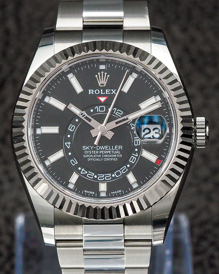 2018 Rolex Sky-Dweller 42MM Black Dial Oyster Bracelet (326934)