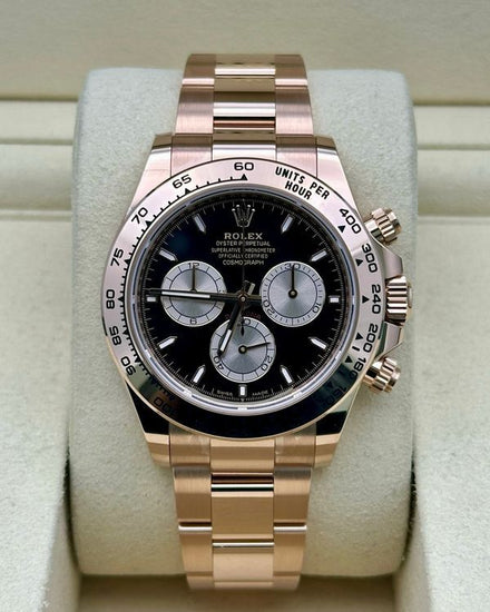 2024 Rolex Cosmograph Daytona 40MM Black Dial Rose Gold Oyster Bracelet (126505)