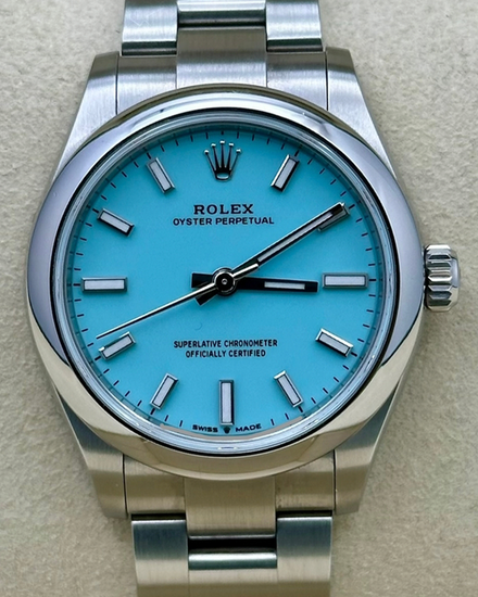 2024 Rolex Oyster Perpetual 31MM Turquoise Dial Oyster Bracelet (277200)