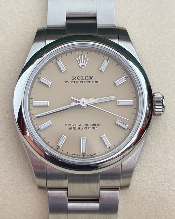 2026 Rolex Oyster Perpetual 31MM Beige Dial Oyster Bracelet (277200)