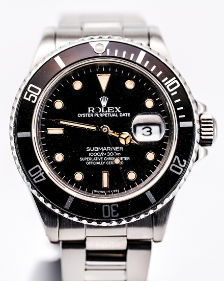 1986 Rolex Submariner 40MM Black Dial Oyster Bracelet (16800)