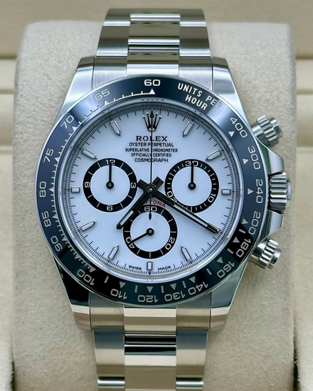 2026 Rolex Cosmograph Daytona "Panda" 40MM White Dial Oyster Bracelet (126500LN)