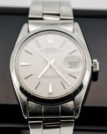 Rolex Oyster Perpetual Date 34MM Silver Dial Oyster Bracelet (1500)